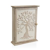 Sleutelkastje Versa Boomstructuur Hout MDF 1,5 x 32 x 26,8 cm - thumbnail
