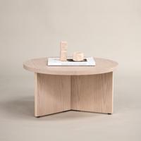 Nohr Ronde Salontafel 'Tammera' 85cm, kleur Whitewash - thumbnail