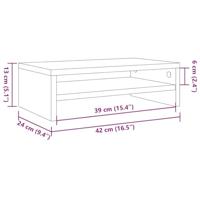 Nachtkastjes 2 st 30x30x40cm bewerkt hout artisanaal eikenkleur - thumbnail