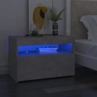 VidaXL Nachtkastje met led-verlichting 60x35x40 cm betongrijs - thumbnail