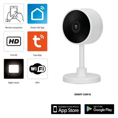 Alecto SMART-CAM10 Smart Wi-Fi camera IP-camera geschikt voor domotica - SMART-CAM10