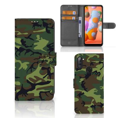 Samsung Galaxy M11 | A11 | Telefoon Hoesje | Army Dark