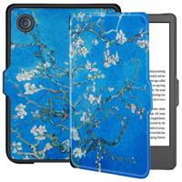 Lunso - Kobo Clara 2E hoes (6 inch) - sleep cover - Van Gogh Amandelbloesem - thumbnail