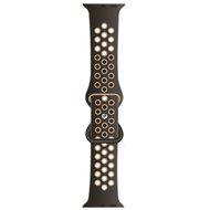 Sportbandje met extra lus - Donkerbruin + Lichtbruin - Geschikt voor Apple Watch 38mm / 40mm / 41mm / 42mm Sportbandje met extra lus - Donkerbruin + Lichtbruin - Geschikt voor Apple Watch 38mm / 40mm / 41mm / 42mm