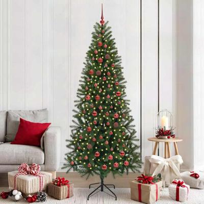 VidaXL Kunstkerstboom met 300 led met standaard groen 210 cm pe en pvc
