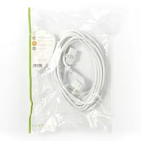 Voedingskabel | Schuko Male Haaks - IEC-320-C13 | 5,0 m | Wit - thumbnail