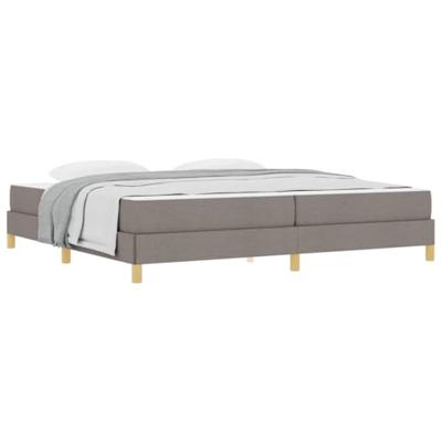 Boxspring bed Taupe en Bruin 200 x 200 cm