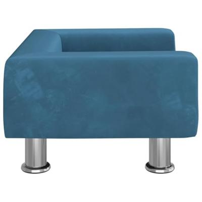 Hondenmand 50x40x26,5 cm fluweel blauw