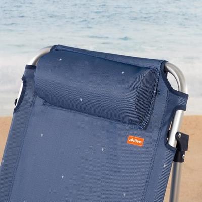 Strandstoel Aktive Donkerblauw 51 x 45 x 76 cm Strand