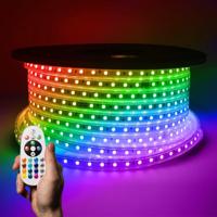 Flex60 RGB dimbare LED Strip 25 meter - 20.000 branduren - Buiten & Binnen - 60 LEDs/m - 200 Watt 6500lm - IP65 waterdicht - Inkortbaar per meter - thumbnail