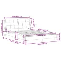 Bedframe met hoofdbord kunstleer zwart 160x200 cm - thumbnail