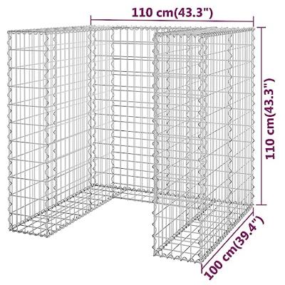 Schanskorfmuur container 110x100x110 cm gegalvaniseerd staal Schanskorfmuur container 110x100x110 cm gegalvaniseerd staal