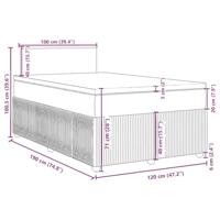 Boxspring met matras stof zwart 120x190 cm - thumbnail
