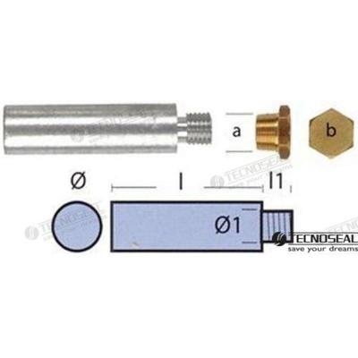 Ánodos para Yanmar - Yanmar TEN01317T - ANODO MOTOR YANMAR COMPLETO L 50MM