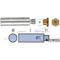 Ánodos para Yanmar - Yanmar TEN01317T - ANODO MOTOR YANMAR COMPLETO L 50MM - thumbnail