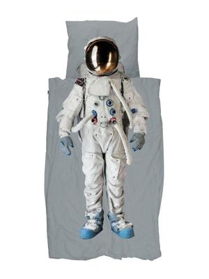 Snurk Astronaut Grey Space dekbedovertrek