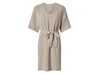 esmara Mousseline dames jurk (Beige, L (44/46)) - thumbnail
