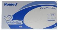 Romed Latex Handschoenen Medium - thumbnail