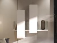 Muurkast BOTSWANA 2 deuren wit/beton - thumbnail