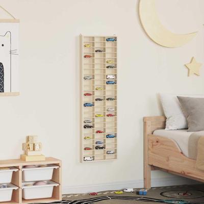 Display Case met opslag Bruin 30 x 4.5 x 96 cm Bewerkt hout