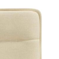 Eetkamerstoelen 2 st stof crmekleurig - thumbnail