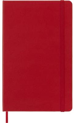 Moleskine notitieboek, ft 13 x 21 cm, gelijnd, harde cover, 240 blad, rood