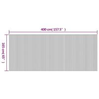 Kamerscherm 165x400 cm bamboe zwart - thumbnail