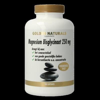 Golden Naturals Magnesium Bisglynaat 250mg Capsules