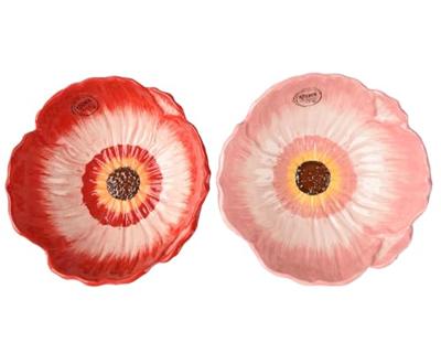 Schaal Bloem dolomiet Ø16xH6cm