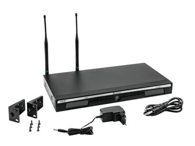 RELACART UR-222D 2-channel UHF Receiver 823-832 + 863-865 MHz