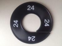 Maatring zwart/wit 24 - thumbnail