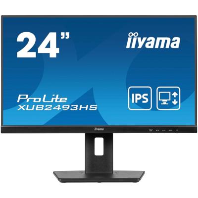 Iiyama ProLite XUB2493HS-B6 Monitor Zwart Iiyama ProLite XUB2493HS-B6 Monitor Zwart