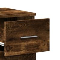 Dressoirs 2 st 59x39x80 cm bewerkt hout gerookt eikenkleurig - thumbnail