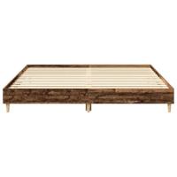 Bedframe zonder matras 200x200 cm spaanplaat bewerkt hout - thumbnail