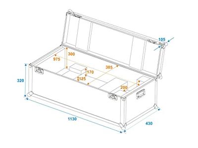 Roadinger ROADINGER Flightcase 1x LED SL-600 - thumbnail
