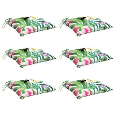 VidaXL Stoelkussens 6 st 50x50x7 cm stof meerkleurig VidaXL Stoelkussens 6 st 50x50x7 cm stof meerkleurig