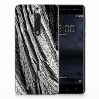 Bumper Hoesje Nokia 5 Boomschors Grijs - thumbnail
