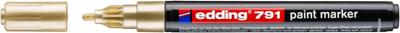 Paintmarker edding 791 alcoholbasis 1-2mm goud Paintmarker edding 791 alcoholbasis 1-2mm goud
