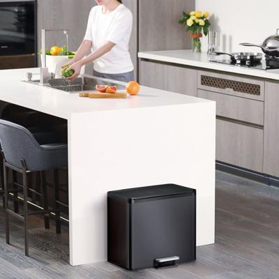 Eko Essential Recycler pedaalemmer 20 + 9 l, zwart