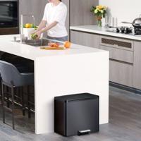 Eko Essential Recycler pedaalemmer 20 + 9 l, zwart - thumbnail