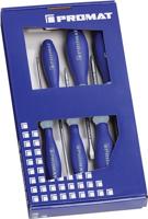 Promat/Tecwerk Schroevendraaierset | 6-delig sleuf / PZD | 3-componentengreep | 6-kant-mes / aanzet - 4000827131 - thumbnail