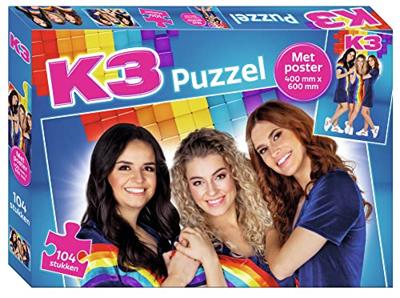 K3 Puzzel met Poster 104 Stukjes