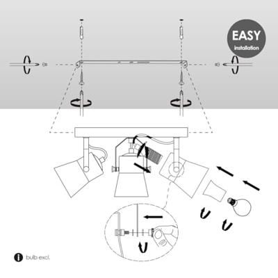 Light depot - LED opbouwspot Edge rond - 3L - zwart - Outlet Light depot - LED opbouwspot Edge rond - 3L - zwart - Outlet
