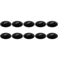 GU10 Inbouwspot 10-pack - Zwart Aluminium - Kantelbaar Ø105mm - thumbnail