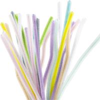 Creativ Company Chenille 6mm x 30cm pastelkleuren - 25st. - thumbnail