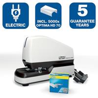 Rapid elektrische nietmachine Optima 60E, contactloos, 60 blad, wit/zwart - thumbnail