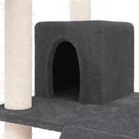 VidaXL Kattenmeubel met sisal krabpalen 83 cm donkergrijs - thumbnail