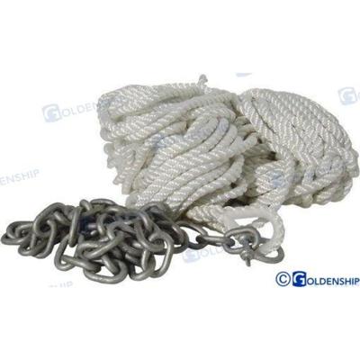 Cabos de fondeo y polietileno GS60044 - CABO FONDEO 0 12X50 C/CADENA