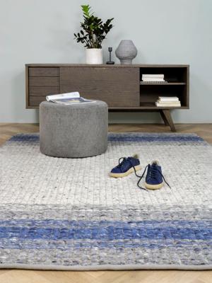 MOMO Rugs Natural Weaves - Varenna Blue - 60x90 cm Vloerkleed