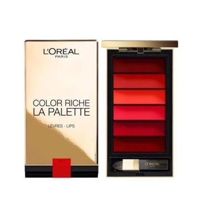 L'oreal Lip Palette Color Riche Red Lip Palette 6 Kleuren L'oreal Lip Palette Color Riche Red Lip Palette 6 Kleuren